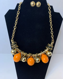 Necklace with earrings